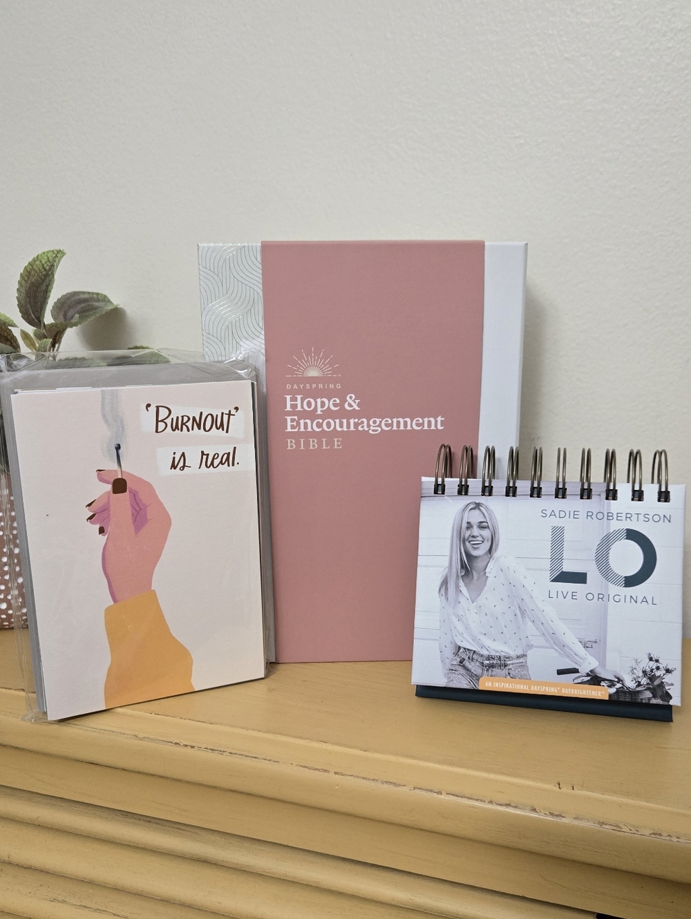 Bible Bundle * NLT Hope & Encouragement Bible * 8 Struggle Bus Cards * Calendar